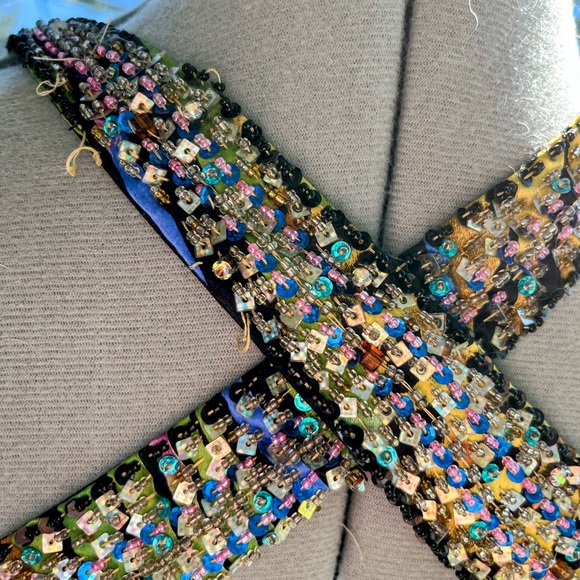 Cache’ silk beaded dress - Picture 9 of 11